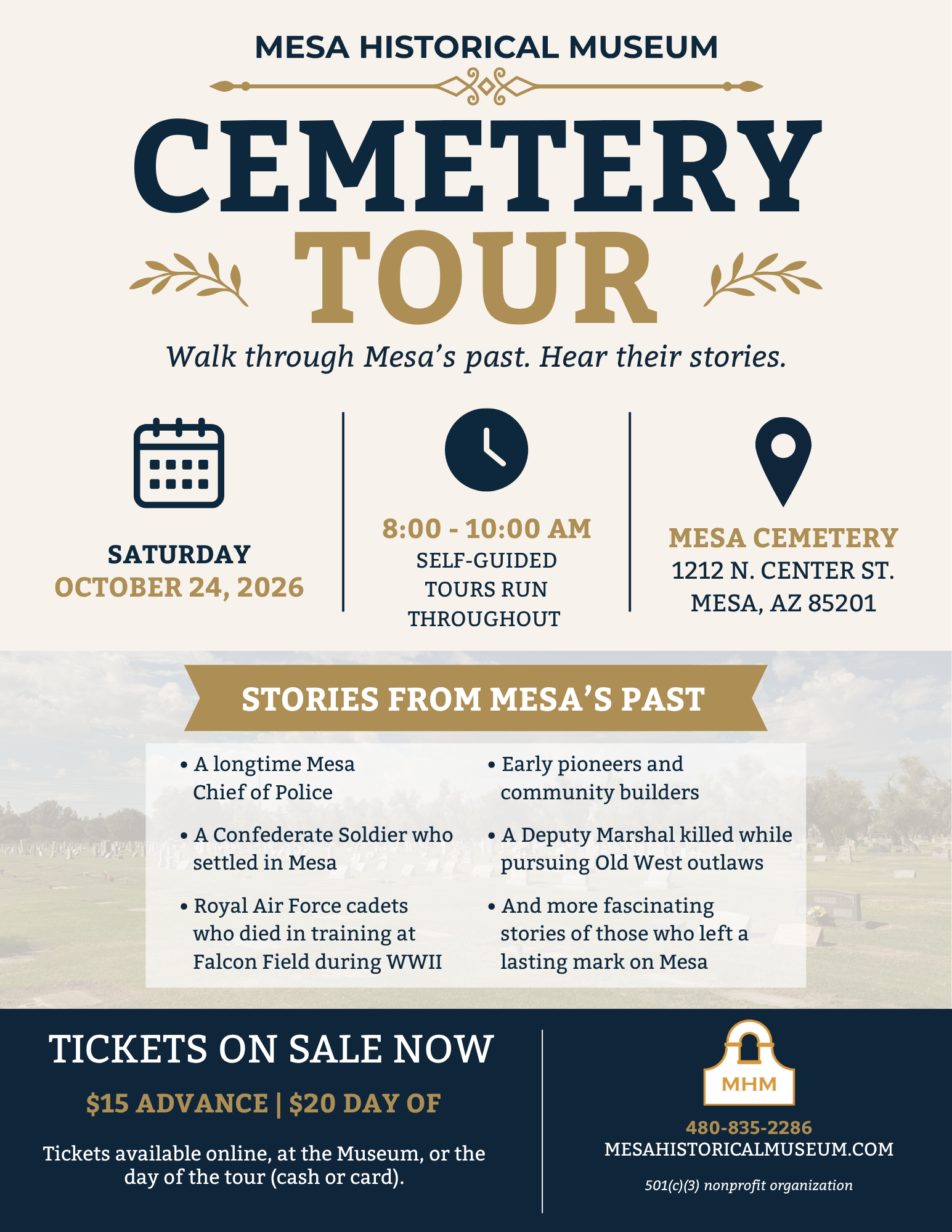 2026 Mesa Cemetery Tour
