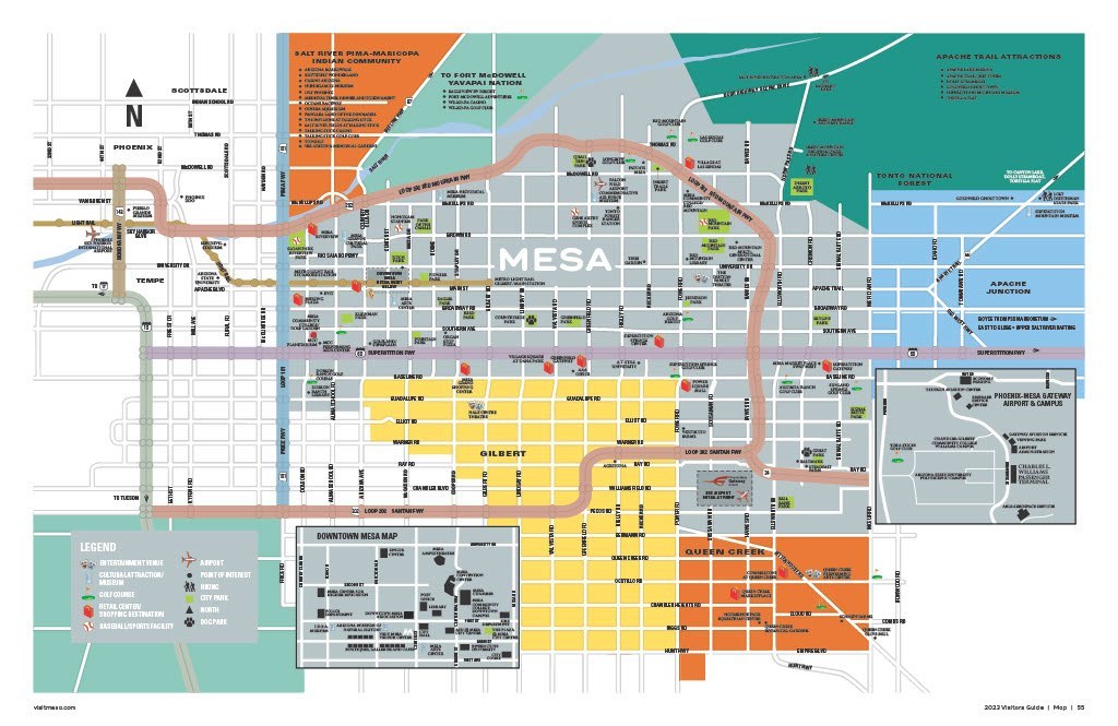 Mesa Arizona Map mesa-arizona-map
