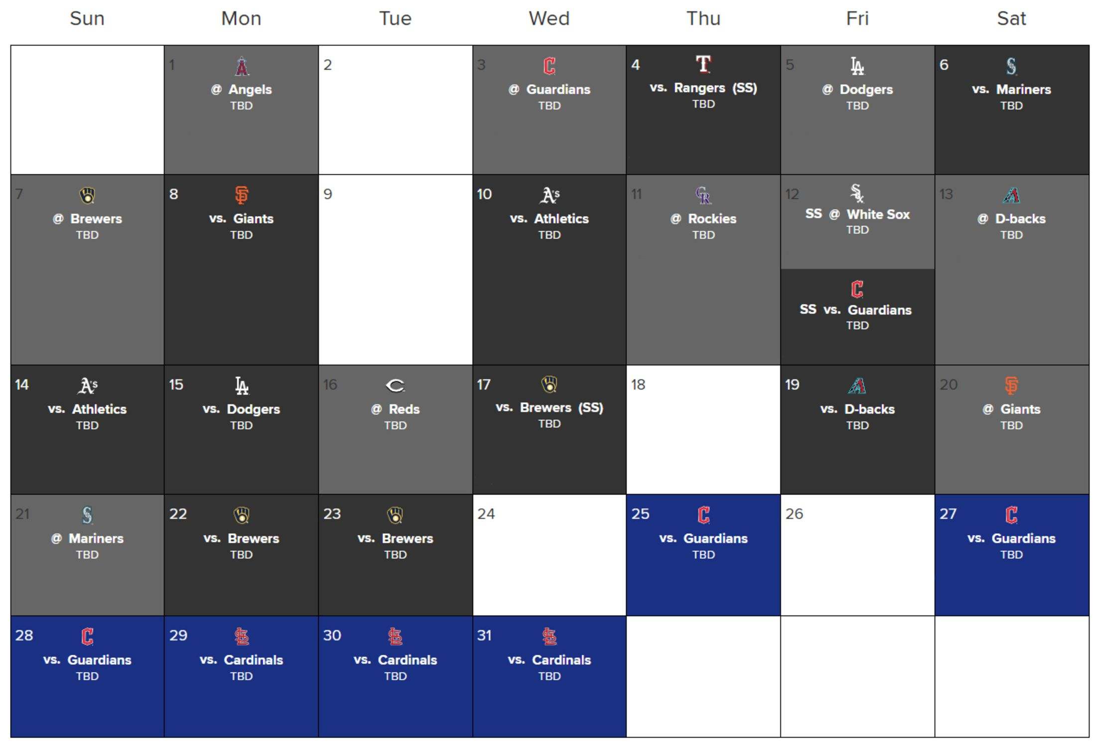 cubs spring training schedule